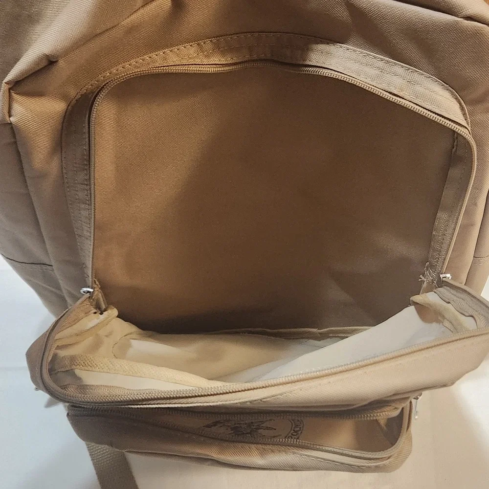 NRA-ILA Embroidered Logo Tan Tactical Backpack MOLLE Style Day Pack USA Eagle‎